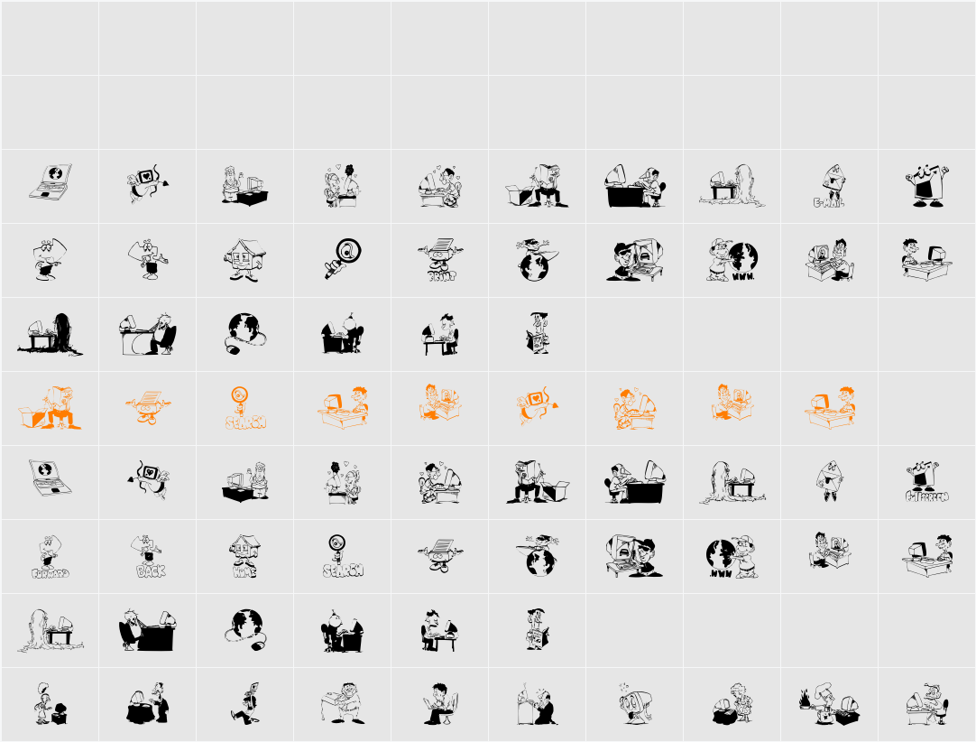 Webmasters Character Map