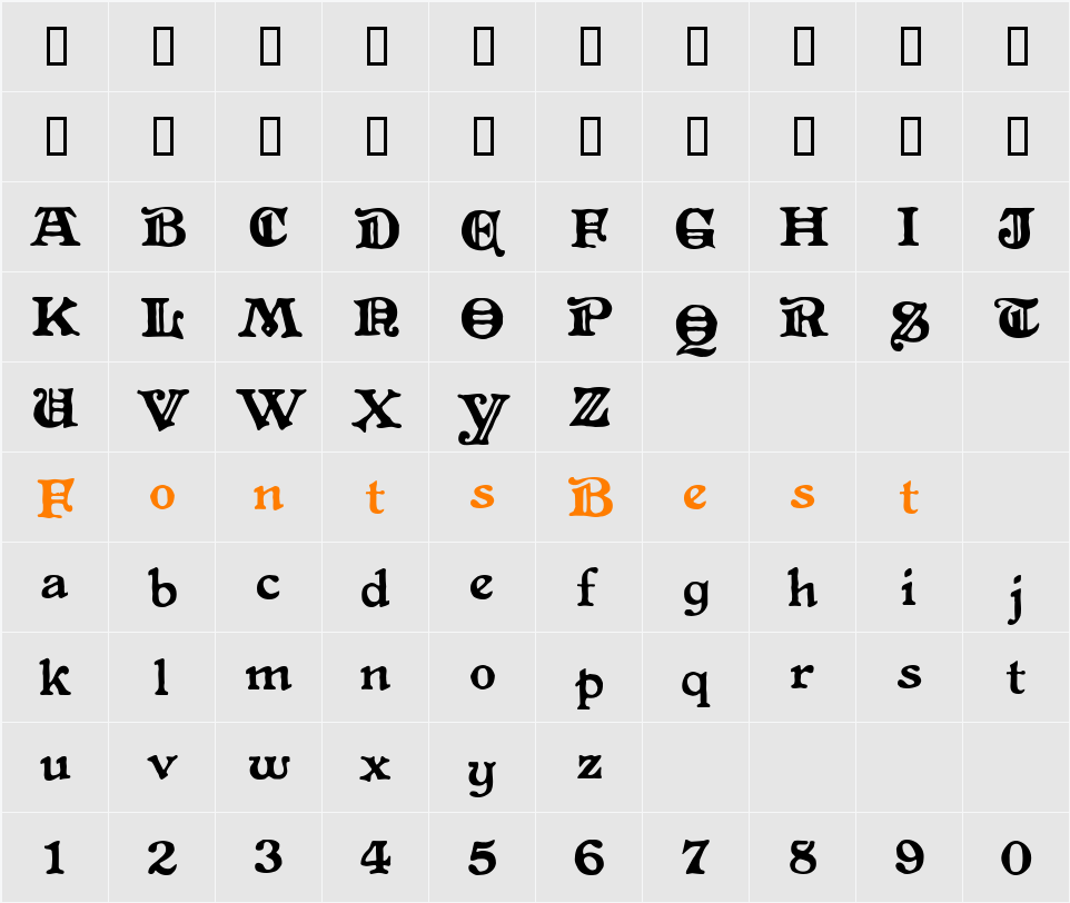 Primitive Character Map