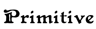 Primitive Font Image