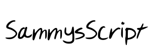 SammysScript Font Image