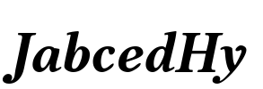 JabcedHy Font Image