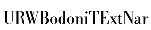 URWBodoniTExtNar