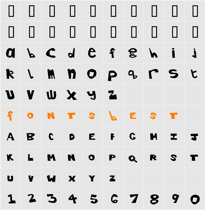 Girl77 Character Map