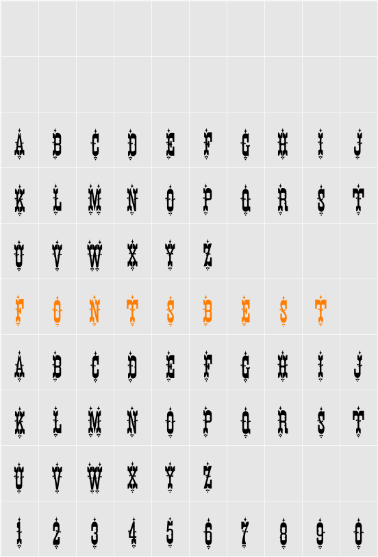 K22 Eureka Character Map