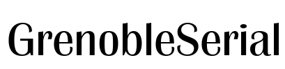 GrenobleSerial Font Image