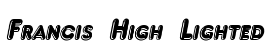 Francis High Lighted Font Image