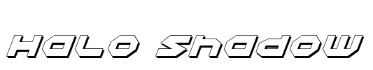 Halo Shadow Font Image