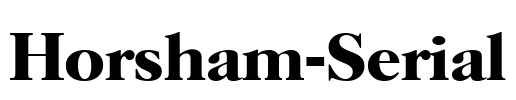 Horsham-Serial Font Image