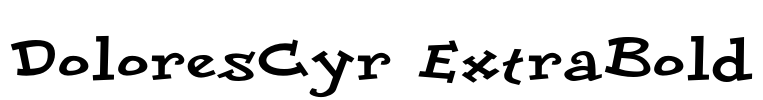 DoloresCyr ExtraBold Font Image