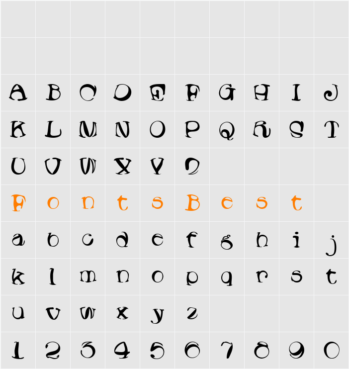 Lumpin Character Map