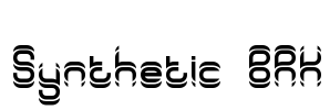 Synthetic BRK Font Image