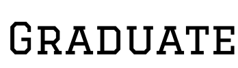 Graduate Font Image