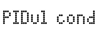 PIDvl cond Font Image