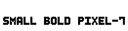 Small Bold Pixel-7