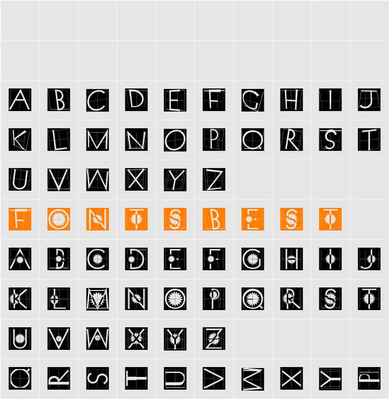 XperimentypoTwo Character Map