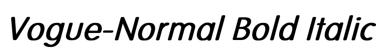 Vogue-Normal Bold Italic