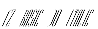 FZ BASIC 38 ITALIC Font Image