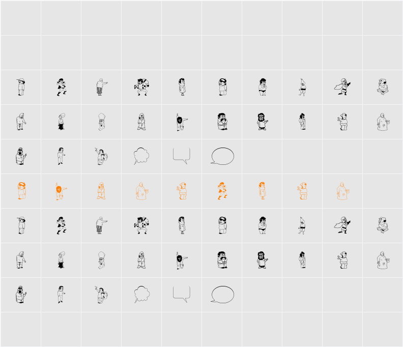 Dumbass Town Character Map