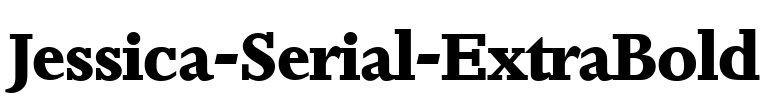 Jessica-Serial-ExtraBold Font Image