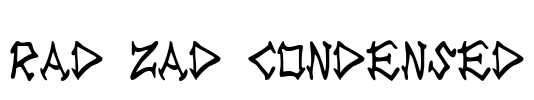 Rad Zad Condensed Font Image