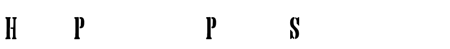 Hand Printing Press Stencil_dem Font Image