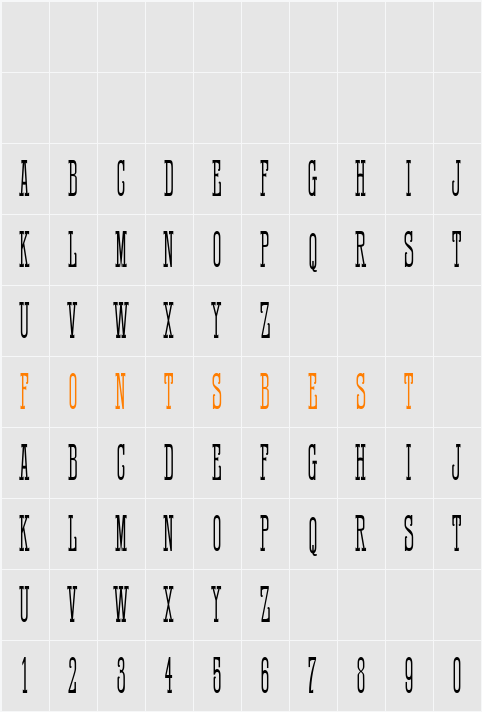 HFF Quick Draw Character Map