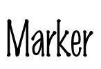 Marker Font Image
