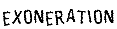 Exoneration Font Image
