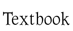 Textbook Font Image