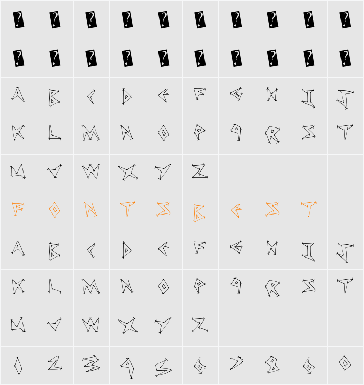 TweakDiner Character Map