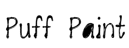 Puff Paint Font Image