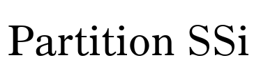 Partition SSi Font Image