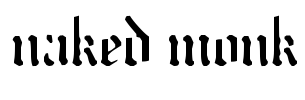 naked monk Font Image