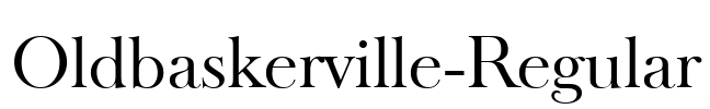 Oldbaskerville-Regular Font Image