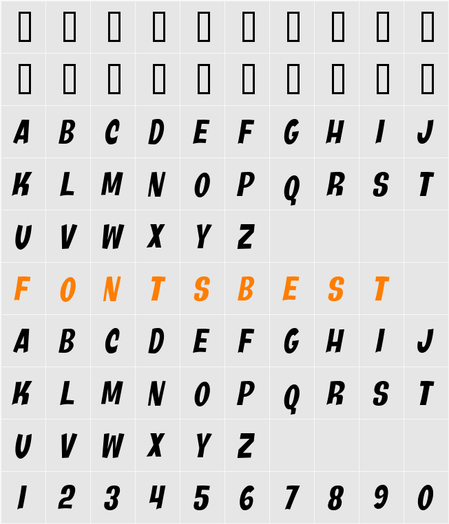 Java Kick BTN Cond Character Map