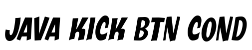 Java Kick BTN Cond Font Image