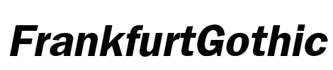 FrankfurtGothic Font Image