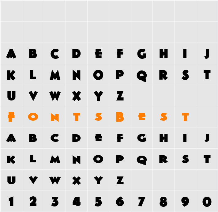 Spatz Character Map