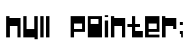 Null Pointer;