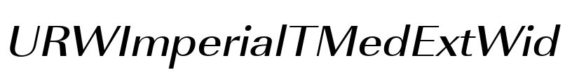 URWImperialTMedExtWid Font Image