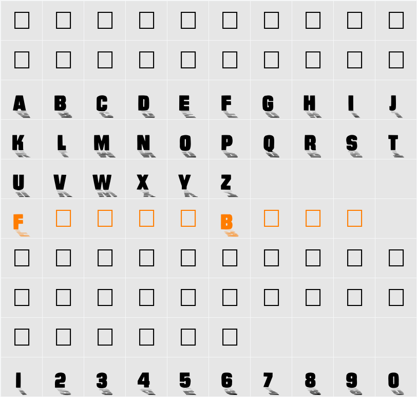 Wharmby Character Map