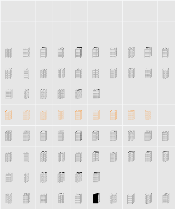 Block 1900 Character Map