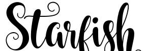 Starfish Font Image