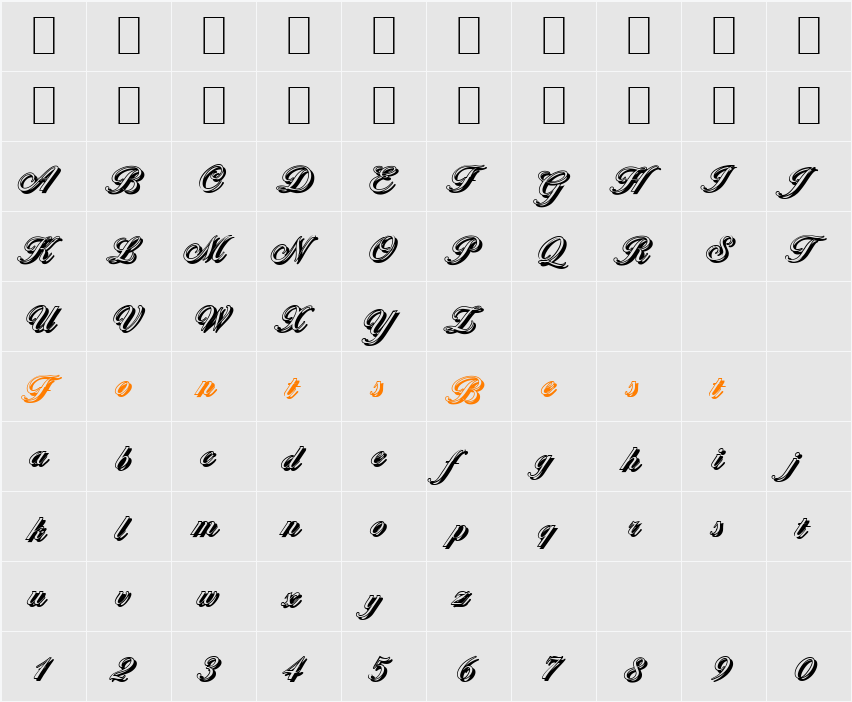 NicholasBeckerShadow-Light Character Map