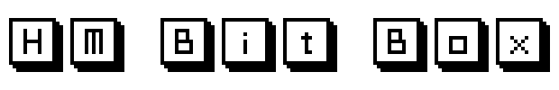 HM Bit Box Font Image
