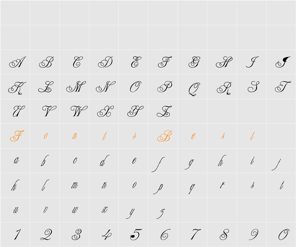 Election Script Character Map