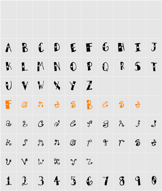 Square One Jenna! Character Map