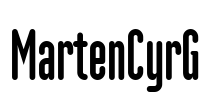MartenCyrG Font Image