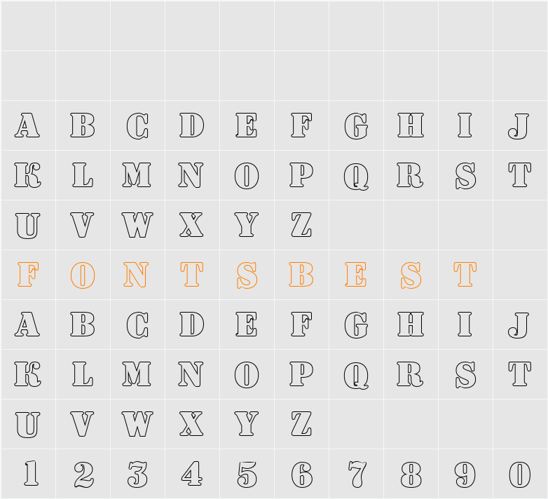 a_DodgerOtl Character Map