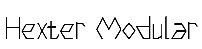 Hexter Modular Font Image